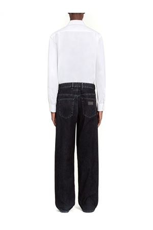 Wide-leg jeans in washed denim MM6 MAISON MARGIELA | SH2LA0042M30039900